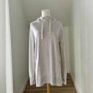 Athleta Sayulita Hoodie | Light Grey Heather, Size Medium, Oversized